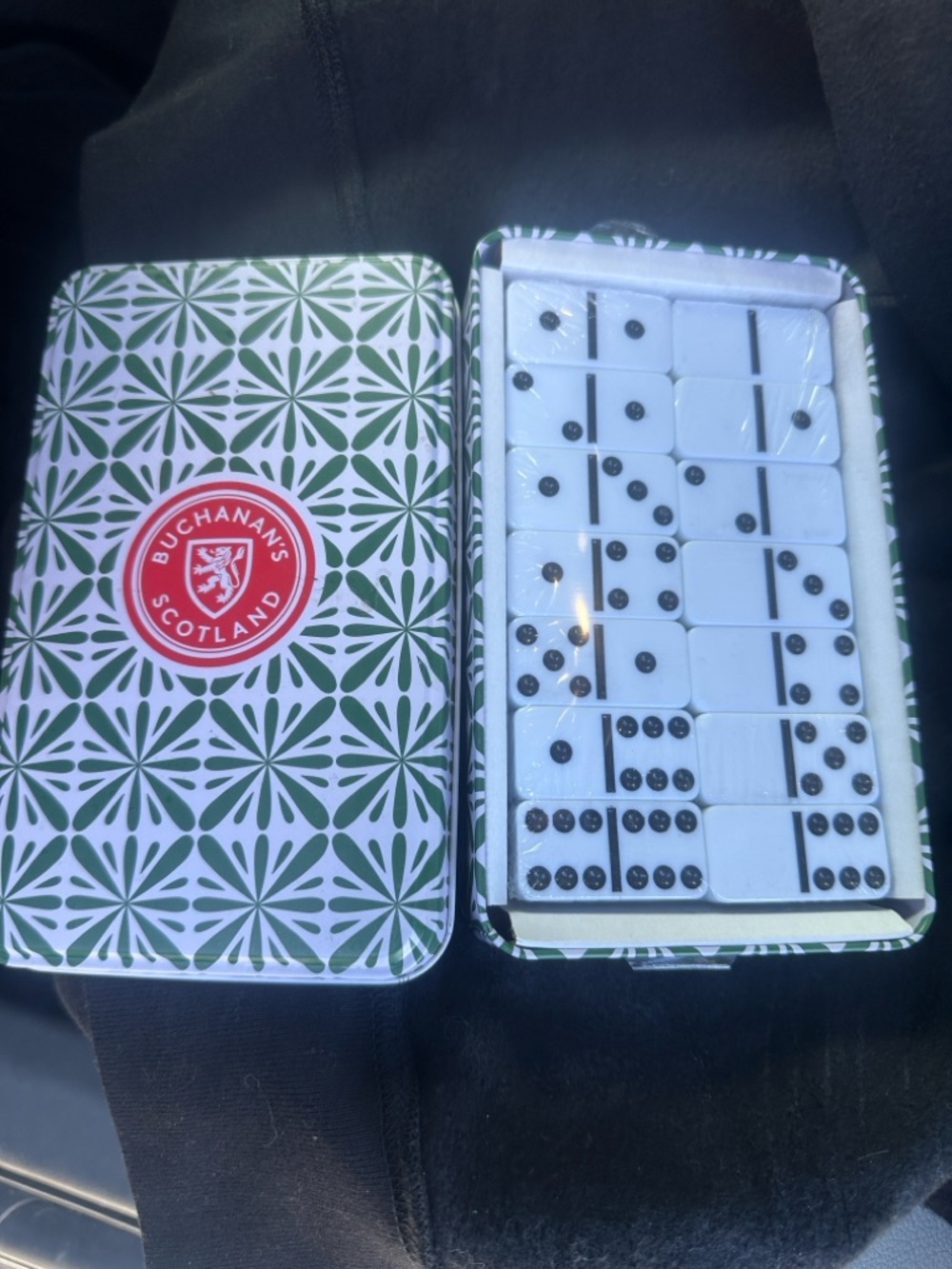 Buchanan’s Scotland Green Pattern Domino Set